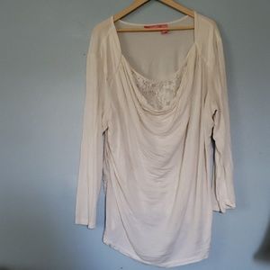 White dressy top with lace